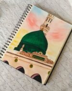 Green Dome Watercolor Painting Art Print of Prophet's Mosque in Madinah | Islamic Wall Art for Spiritual Home Deco - Image 5