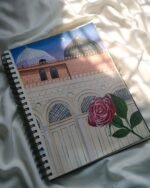 Madinah Rose of Love Art Print  Green Dome & Prophet's Mosque Painting at Night | Symbolic Islamic Wall Decor - Image 4