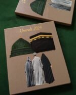 Personalized Umrah 2024 Gift Set  2-Piece Kaaba & Madinah Painting | Custom Islamic Keepsake for Couples & Pilgrims - Image 2