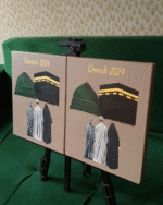 Personalized Umrah 2024 Gift Set  2-Piece Kaaba & Madinah Painting | Custom Islamic Keepsake for Couples & Pilgrims