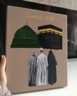 Personalized Umrah 2024 Gift Set  2-Piece Kaaba & Madinah Painting | Custom Islamic Keepsake for Couples & Pilgrims - Image 4