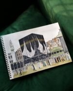 Tawaf Around the Kaaba Watercolor Painting  Makkah Art Print | Islamic Pilgrimage Wall Decor | Hajj & Umrah Keepsake - Image 4